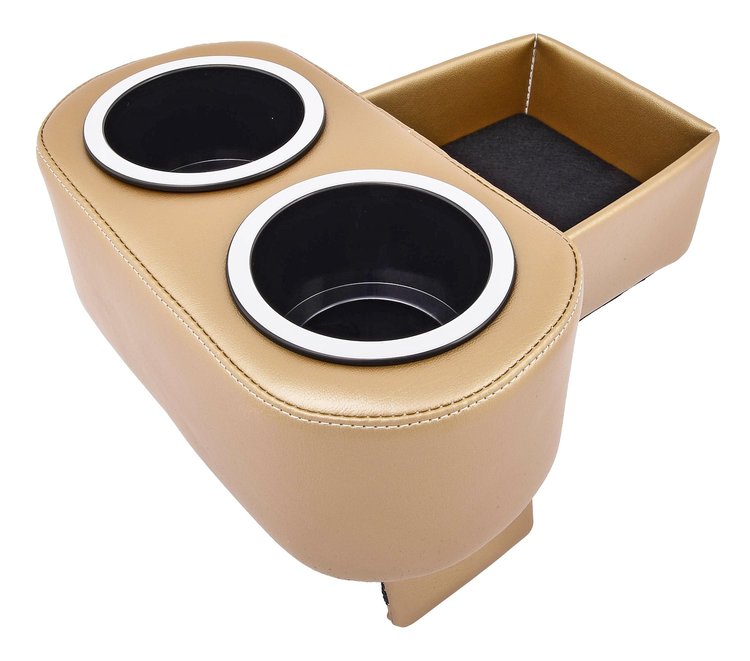 Hot Rod Floor Console For Limited Floor Space Vehicles [Gold, Cup Holders]