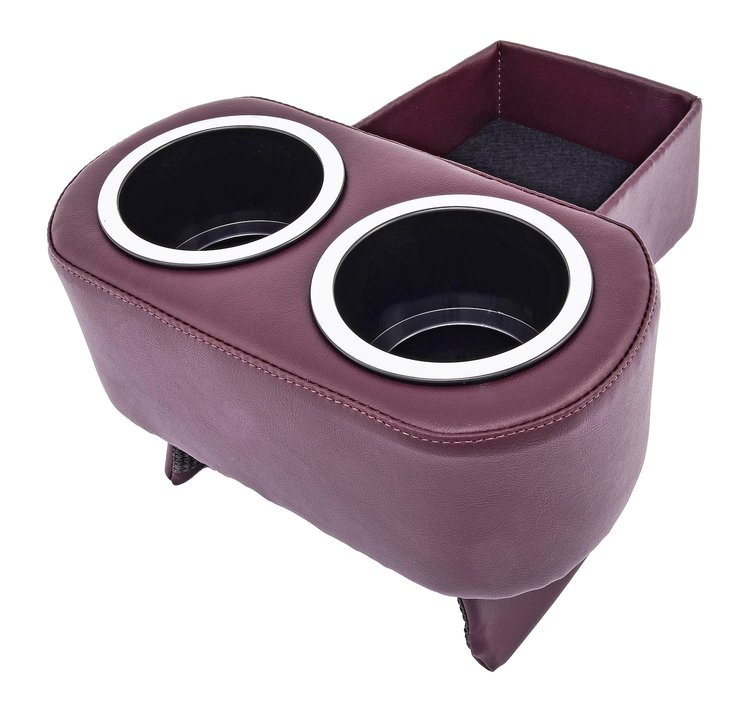 Hot Rod Floor Console For Limited Floor Space Vehicles [Claret, Cup Holders]