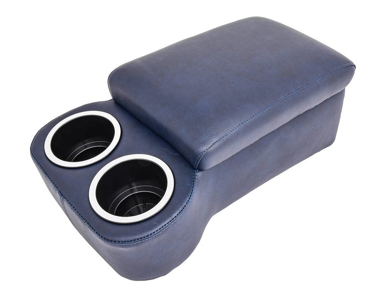 Bench Seat Cruiser Console For Full-Depth Bench Seat Vehicles [Dark Blue, (2) Large Cup Holders]