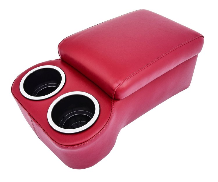 Bench Seat Cruiser Console For Full-Depth Bench Seat Vehicles [Maroon, (2) Large Cup Holders]