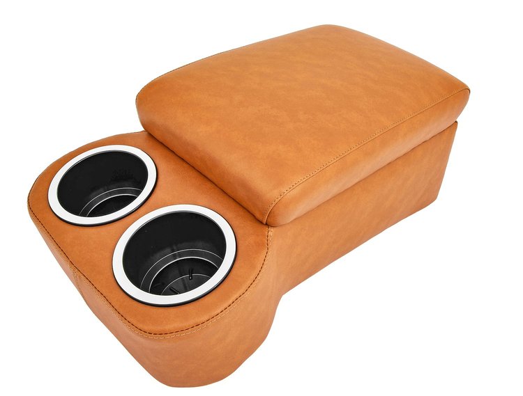 Bench Seat Cruiser Console For Full-Depth Bench Seat Vehicles [Saddle, (2) Large Cup Holders]