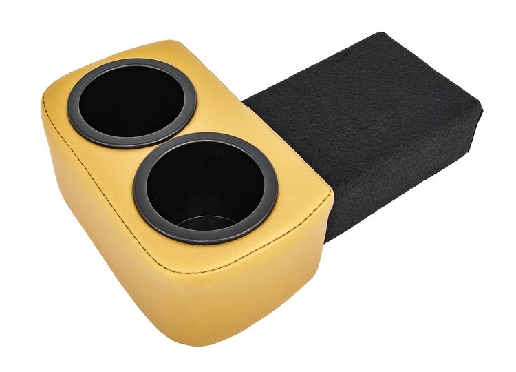Classic Drink Holder Insert for 1970-1972 Chevrolet Chevelle, El Camino, Monte Carlo, GMC Sprint (With SS Dash) [Gold]