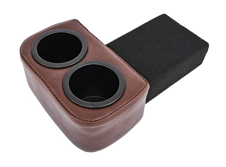 Classic Drink Holder Insert for 1970-1972 Chevrolet Chevelle, El Camino, Monte Carlo, GMC Sprint (With SS Dash) [Dark Brown]