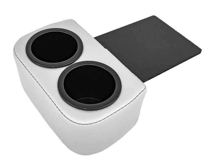 Classic Drink Holder Insert Fits Select 1978-1988 Buick, Chevrolet, Oldsmobile, Pontiac Cars [Silver]