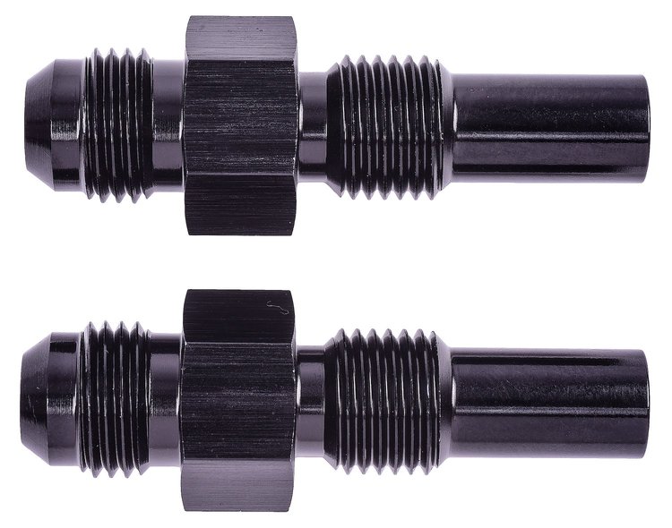 Automatic Transmission Adapter Fittings, Aluminum [1/4 in. NPSM x -6 AN, Black]