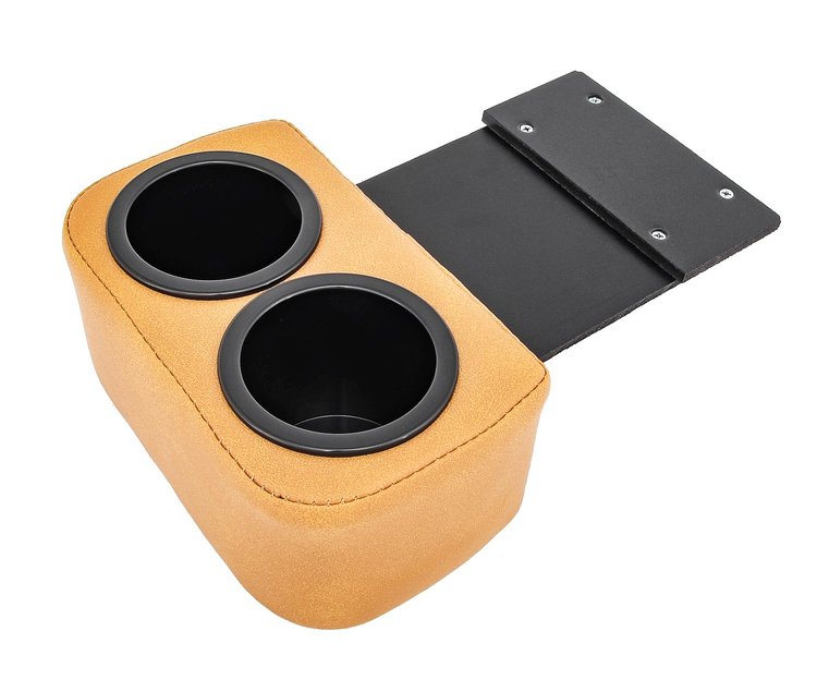 Classic Drink Holder Insert Fits Select 1967-1972 Chevrolet/GMC Truck, Blazer, Jimmy, Suburban [Buckskin]
