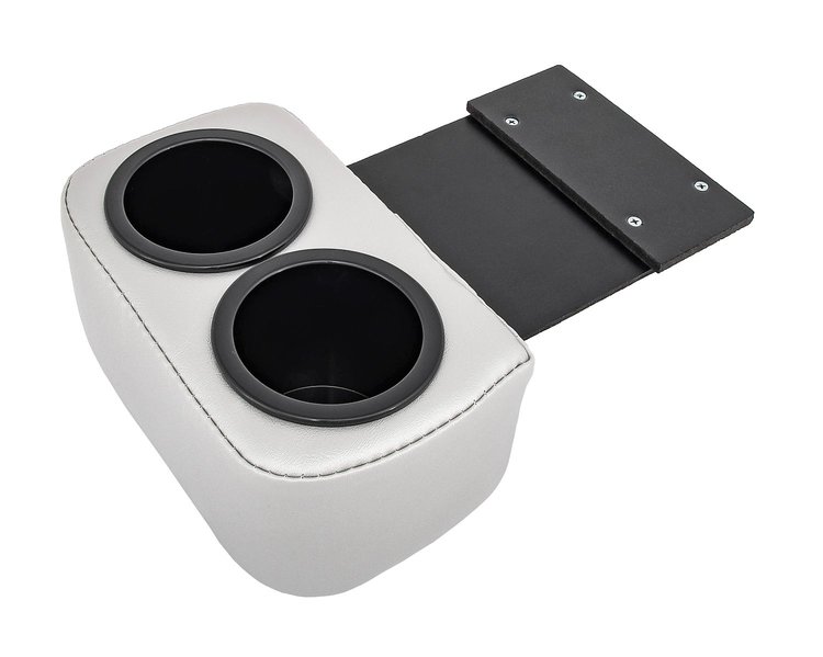 Classic Drink Holder Insert Fits Select 1967-1972 Chevrolet/GMC Truck, Blazer, Jimmy, Suburban [Silver]
