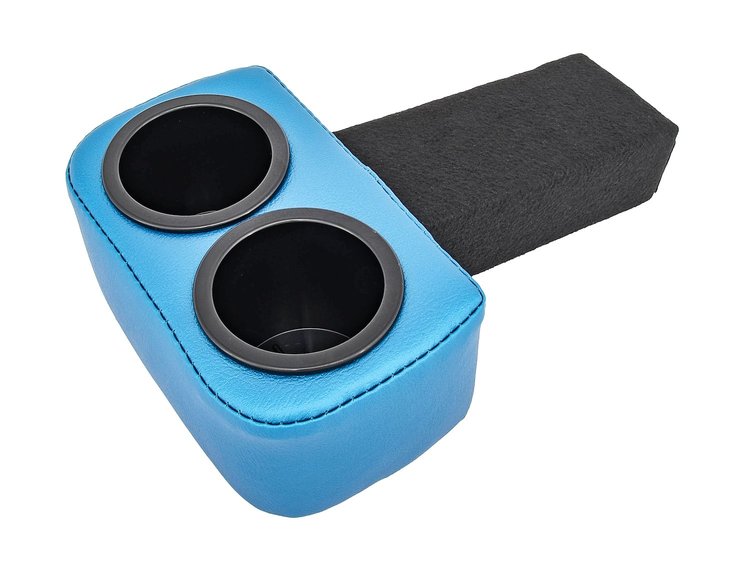 Classic Drink Holder Insert Fits Select 1973-1987 Chevrolet/GMC Truck, Blazer, Jimmy, Suburban [Bright Blue]