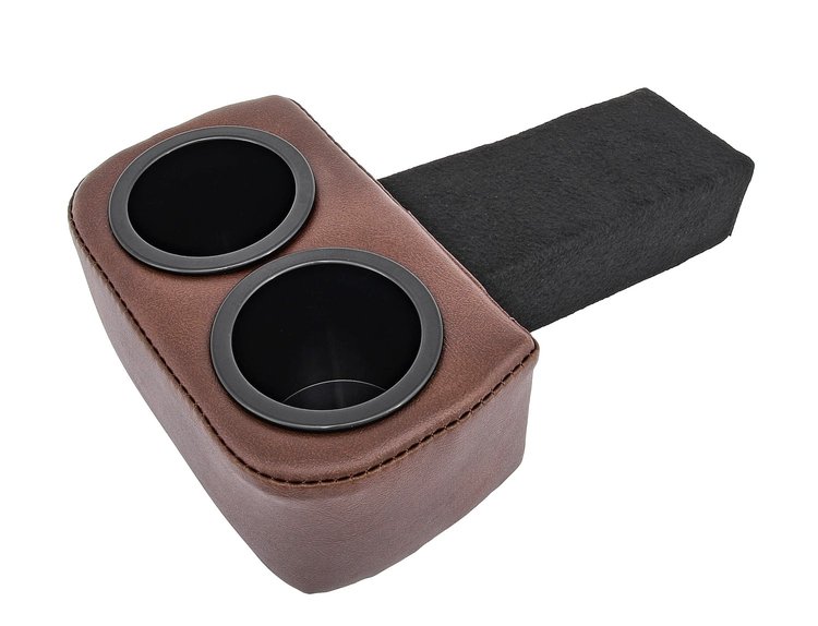 Classic Drink Holder Insert Fits Select 1973-1987 Chevrolet/GMC Truck, Blazer, Jimmy, Suburban [Dark Brown]