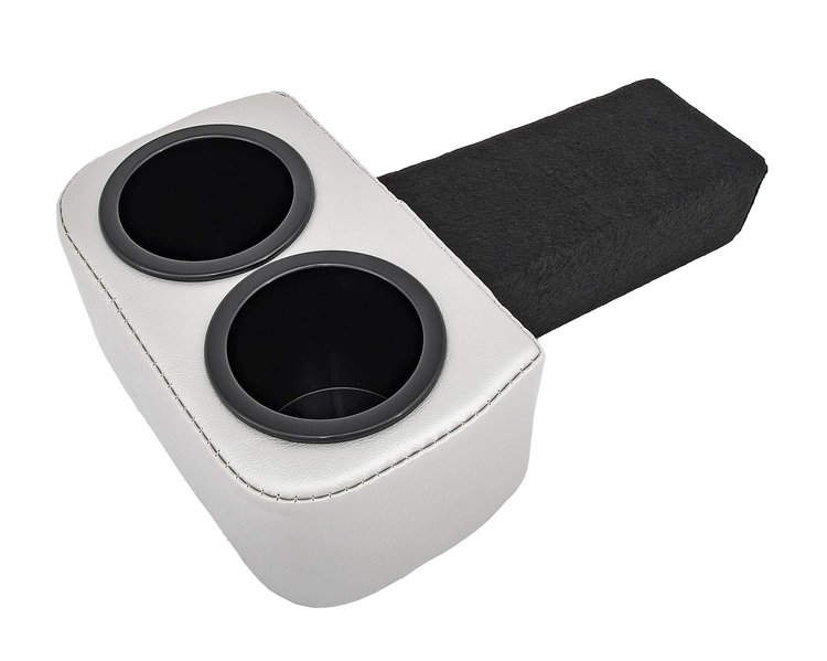 Classic Drink Holder Insert Fits Select 1973-1987 Chevrolet/GMC Truck, Blazer, Jimmy, Suburban [Silver]