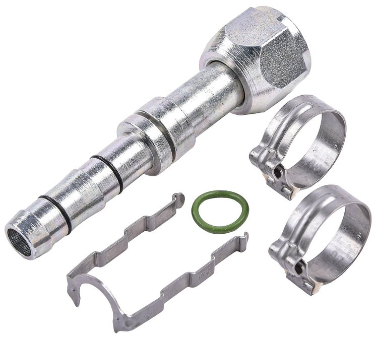 EZ Clip A/C Hose End Fitting Kit [-8 Hose Fitting, Straight]