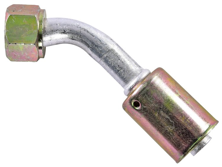 Air Conditioning Hose End [-8 AN 45 Degree Beadlock]