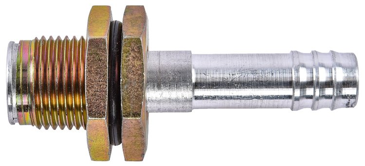 Air Conditioning Hose End [-10 AN Straight Barbed Bulkhead]