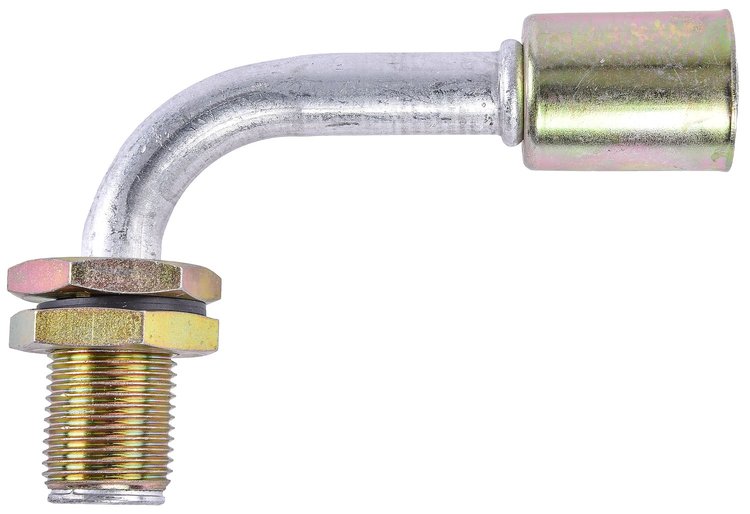 Air Conditioning Hose End [-10 AN 90 Degree Bulkhead Beadlock]
