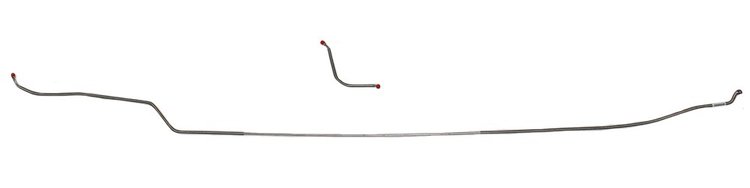 Intermediate Brake Line for Select 1970 GM Models Chevelle, Malibu, SS, Cutlass, 442, Skylark, GS w/Conv./Disc Brake [Stainless]