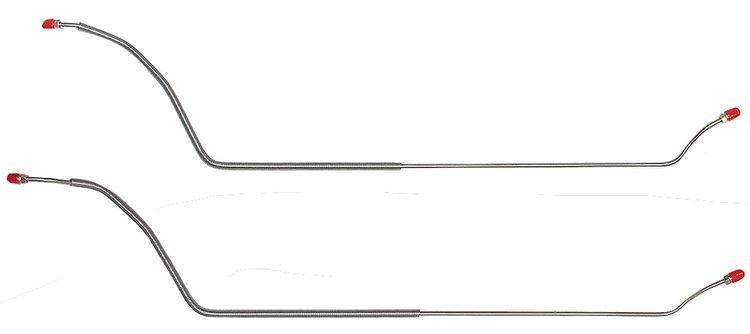 Rear Axle Brake Line for Select 1968-1972 Chevy Chevelle, Malibu, Monte Carlo, El Camino [Steel]
