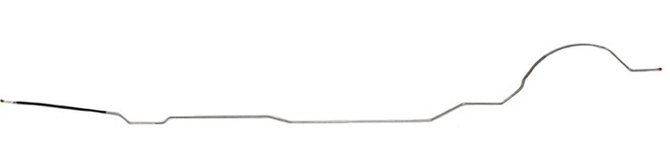 Main Front-to-Rear Fuel Line for 1964-1967 Chevrolet Chevelle, Malibu Convertible, El Camino [3/8 in. O.D., Steel]