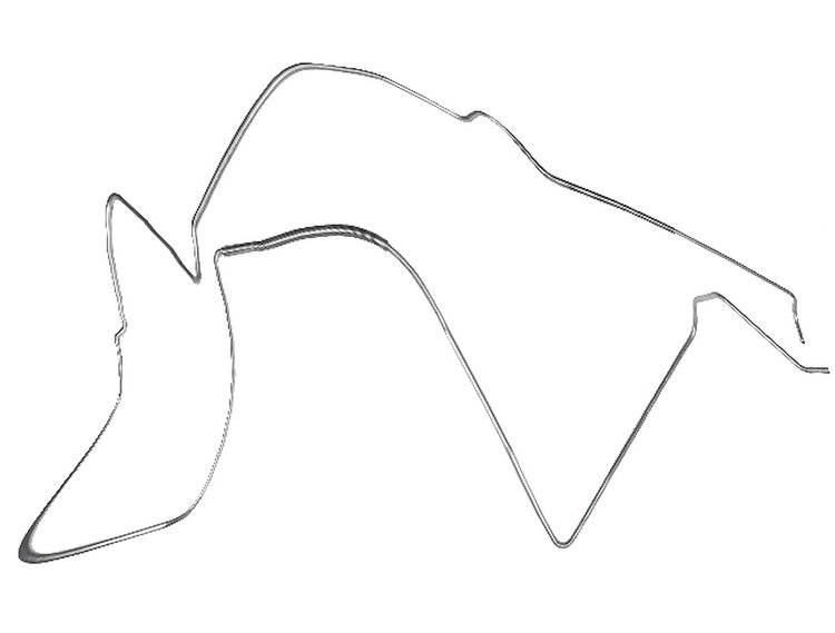 Main Front-to-Rear Fuel Line for 1964-1967 Chevrolet Chevelle, Malibu Convertible, El Camino [5/16 in. O.D., Steel]