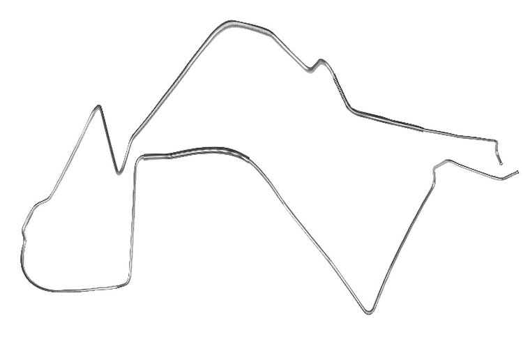 Main Front-to-Rear Fuel Line for 1968 Chevrolet Chevelle, Malibu Convertible [5/16 in. O.D., Stainless Steel]