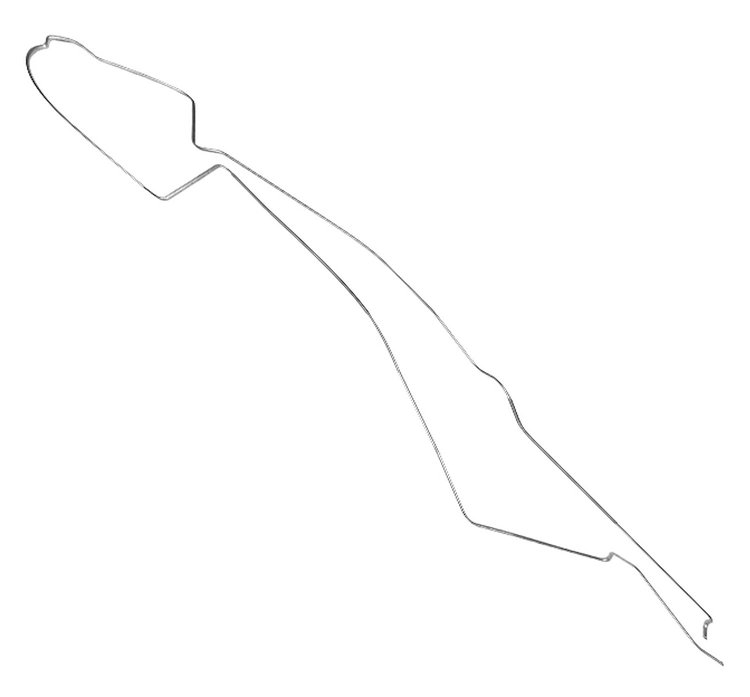 Main Front-to-Rear Fuel Line for 1969 Chevrolet Chevelle, Malibu Hardtop [5/16 in. O.D., Steel]