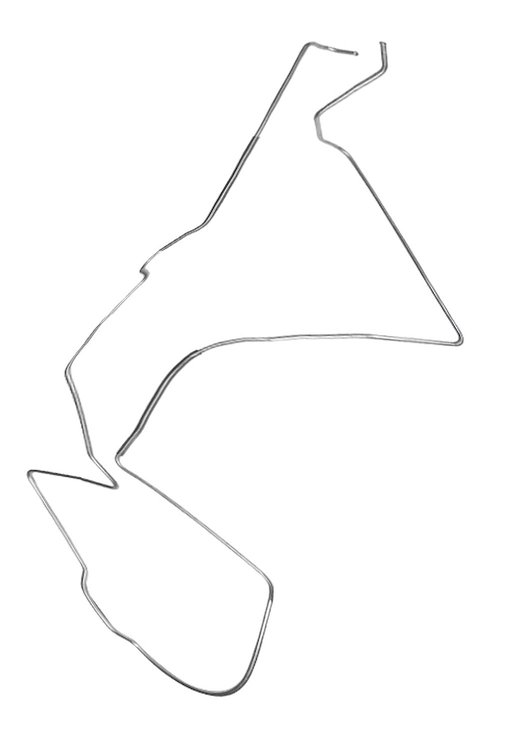 Main Front-to-Rear Fuel Line for 1969 Chevrolet Chevelle, Malibu Convertible [5/16 in. O.D., Steel]