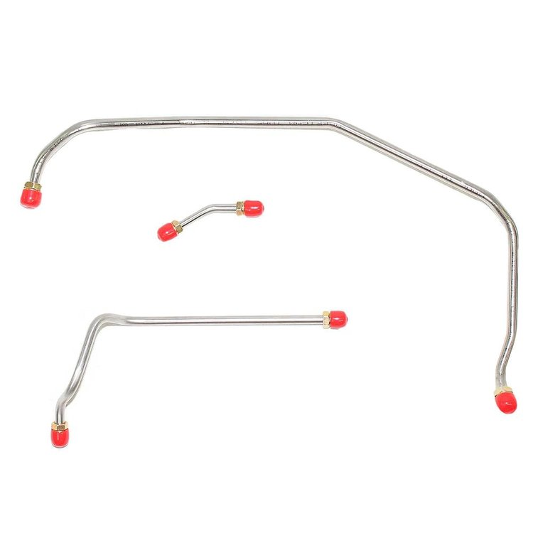 Fuel Line Kit, Fuel Pump to Carburetor for Select 1970 Chevrolet Models with LS-6 454 Engine - Short Fuel Pump [Steel]