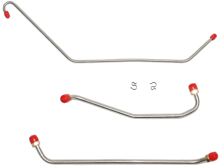 Fuel Line Kit, Fuel Pump to Carburetor for Select 1969 Chevrolet Models with 396/427 Engines 325-350 HP [Stainless Steel]