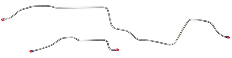 Rear Axle Brake Line Set for 1976-1981 Pontiac Firebird/Trans Am with F-41 Rear Suspension [2-PC, Steel]