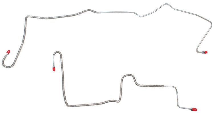 Rear Axle Brake Line Set for 1982-1983 Chevy Camaro, Pontiac Firebird with J65 Rear Disc Brakes [2-PC, Steel]