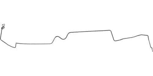 Intermediate Brake Line for 1969 Chevy Camaro, Pontiac Firebird with Power Brakes [1-PC, Steel]