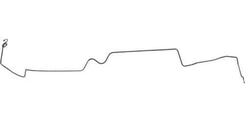 Intermediate Brake Line for 1969 Chevy Camaro, Pontiac Firebird with Power Brakes [1-PC, Stainless Steel]