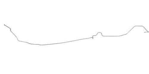Intermediate Brake Line for 1970 Chevy Camaro, Pontiac Firebird with Manual Disc Brakes [1-PC, Steel]