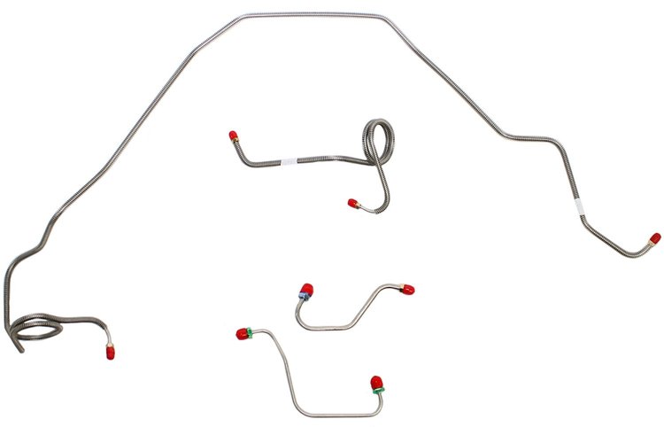Front Brake Line Set for 1971-1980 Chevy Camaro, Pontiac Firebird [Stainless Steel]