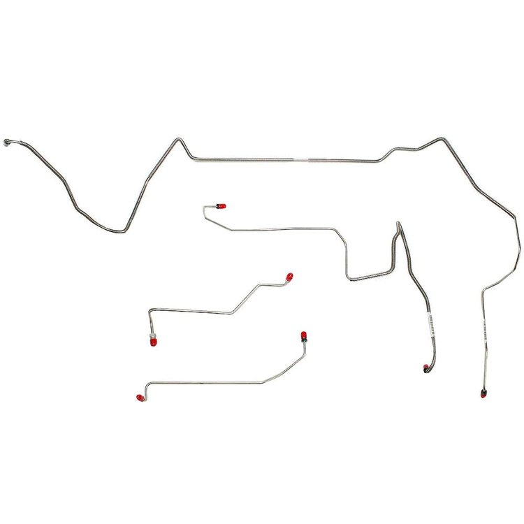 Front Brake Line Set for 1995-1997 Chevy Camaro, Pontiac Trans Am with Traction Control [Stainless Steel]