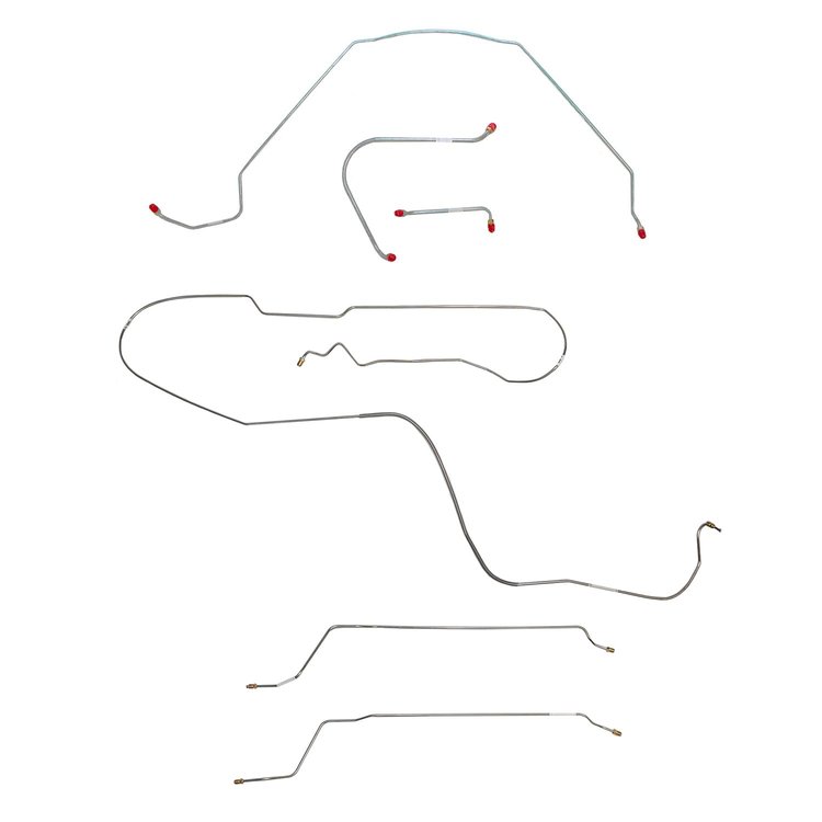 Complete Brake Line Set for 1965 Chevy Chevelle, Malibu Hardtop with Manual Drum Brakes [Stainless Steel]