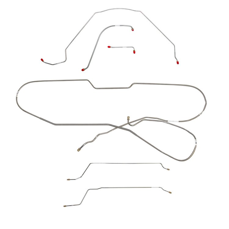 Complete Brake Line Set for 1966 Chevy Chevelle, Malibu Hardtop with Z-16/Super Sport and Power Drum Brakes [Stainless Steel]