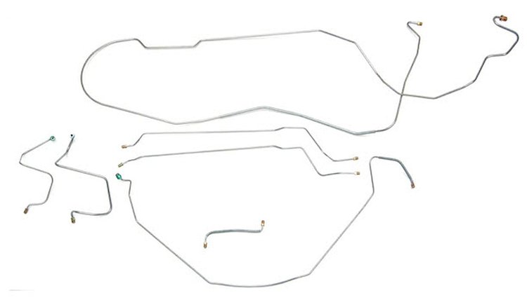 Complete Brake Line Set for 1967 Chevy Chevelle, Malibu Hardtop with Manual Drum Brakes [Stainless Steel]