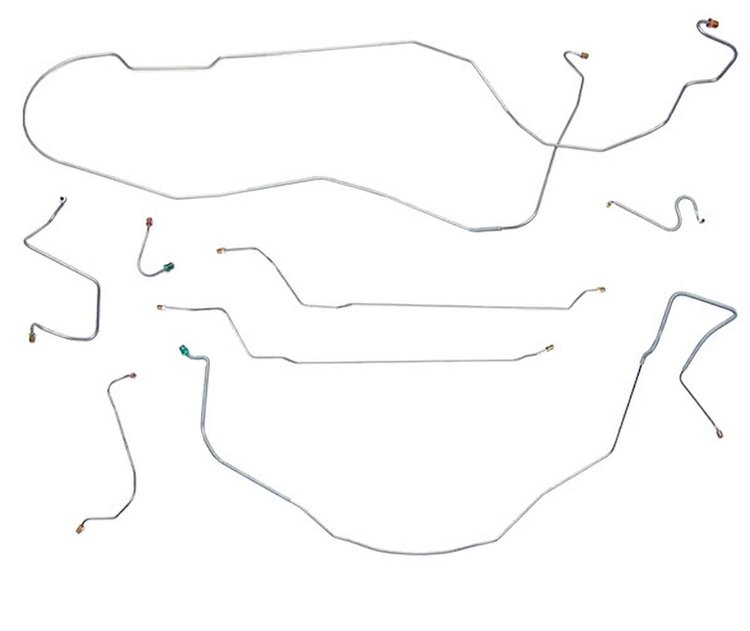 Complete Brake Line Set for 1967 Chevy Chevelle, Malibu Hardtop Super Sport with Manual Disc Brakes [Stainless Steel]