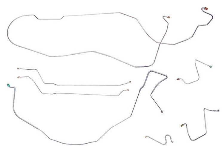 Complete Brake Line Set for 1967 Chevy Chevelle, Malibu Hardtop Super Sport with Manual Drum Brakes [Stainless Steel]