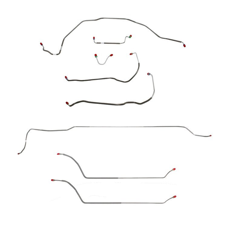 Complete Brake Line Set for 1969 Chevy Chevelle, Malibu Convertible Super Sport with Power Disc Brakes [Stainless Steel]