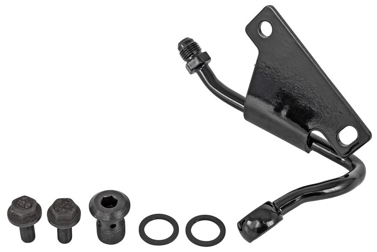 GM Type II Power Steering Pump Hardline – Low-Mount, Black Finish 