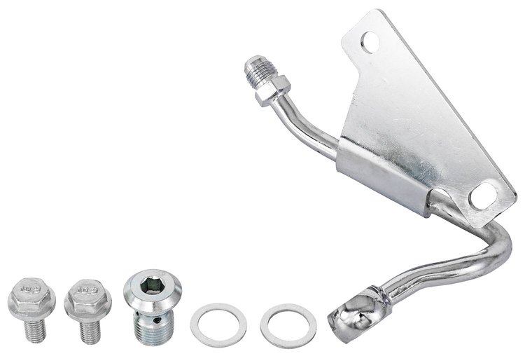 GM Type II Power Steering Pump Hardline – Low-Mount, Chrome Finish 