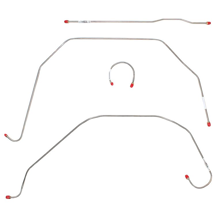 Front Brake Line Set for 1947-1950 Chevrolet & GMC Series I, 1/2-Ton Trucks [4-PC, Stainless Steel]