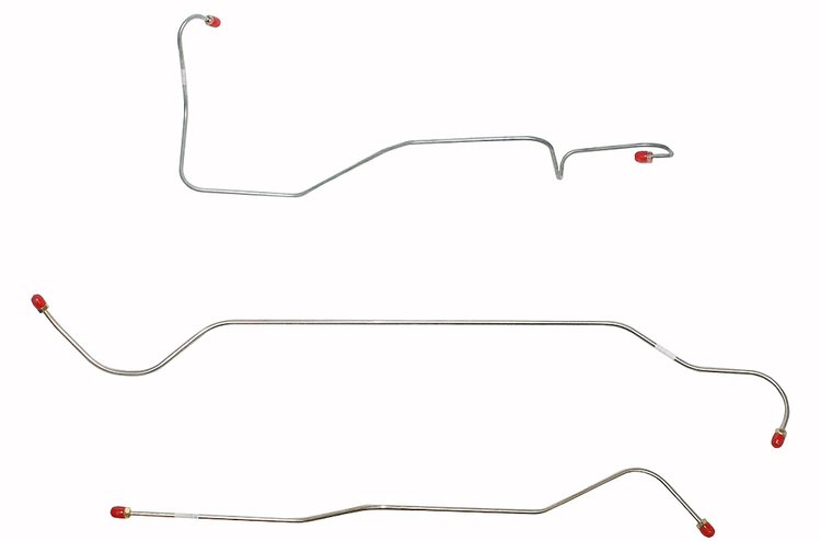 Front Brake Line Set for 1952 Chevrolet & GMC 3/4-Ton Trucks [3-PC, Stainless Steel]
