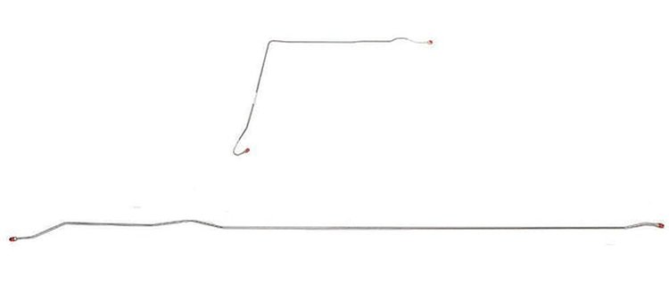 Intermediate Brake Line for 1971-1972 Chevrolet K10 & GMC K1500 4WD Trucks with Short Bed/Leaf-Springs [Stainless Steel]