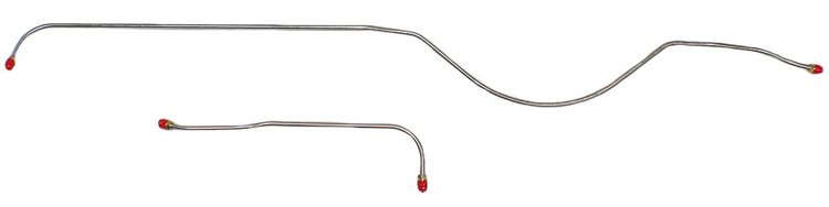 Rear Axle Brake Line Set for 1947-1950 Chevy & GMC Series I, 1/2-Ton 2WD Trucks [Stainless Steel]