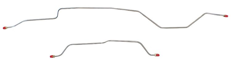 Rear Axle Brake Line Set for 1963-1966 Chevy C10 & GMC C1500 1/2-Ton Trucks [Stainless Steel]
