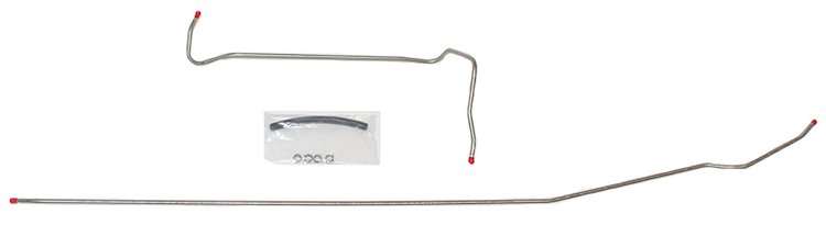 Main Front-to-Rear Fuel Line for 1971-1972 Chevy C10, GMC C1500 2WD Trucks with 8-Cyl. Engine [3/8 in. O.D., Stainless Steel]