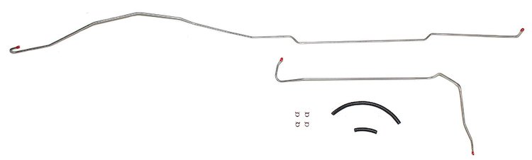 Fuel Vapor Return Line Kit for 1971-1972 Chevy C20, GMC 2500 2WD Trucks with 8-Cyl. Engines [1/4 in. O.D., Stainless Steel]