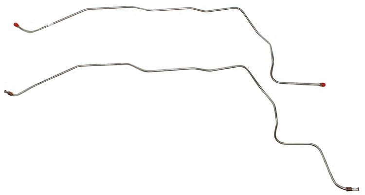 Transmission Oil Cooler Lines for 1976-1980 Chevy C10/C20, GMC C1500/C2500 w/Turbo-Hydramatic 350/400 Trans. [Stainless Steel]